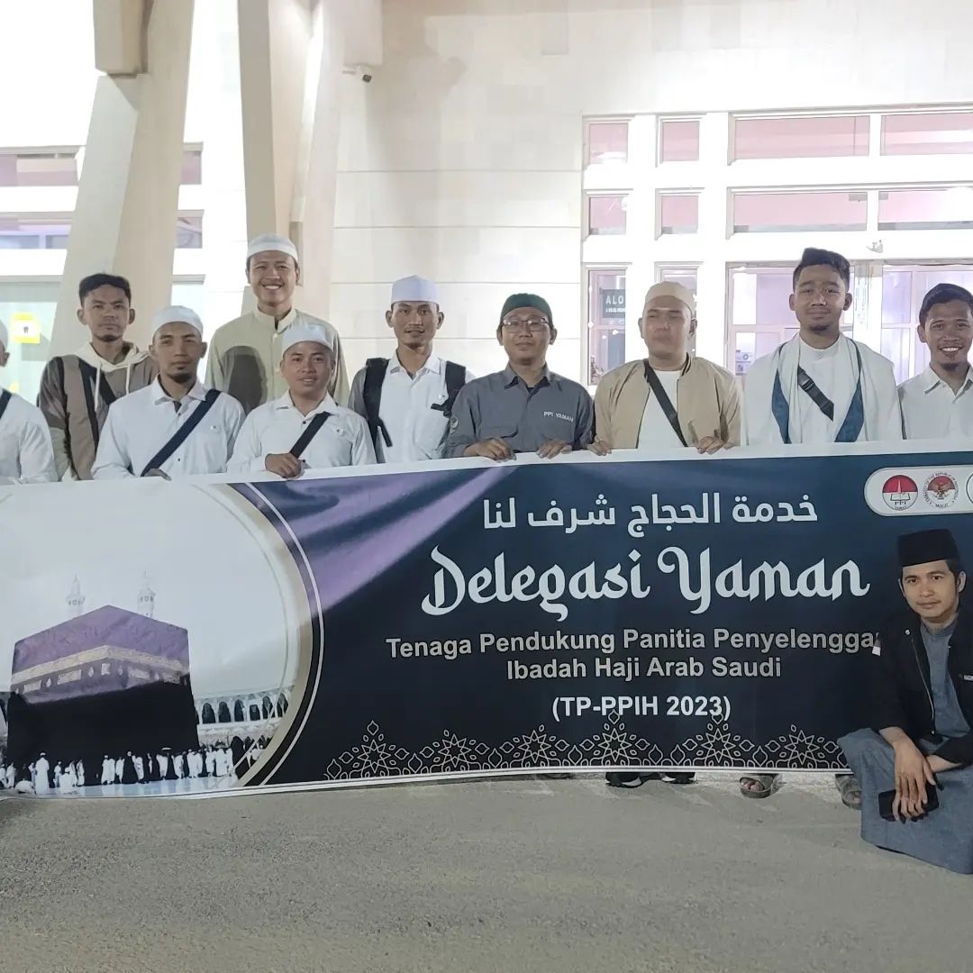 Delegasi Pelajar Indonesia di Yaman sebagai Tenaga Pendukung Petugas Haji