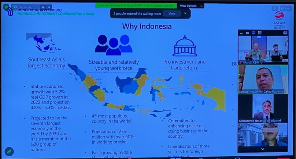 Indonesia Tawarkan Kesempatan Investasi Menarik untuk Pengusaha Yaman