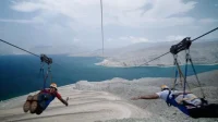 The new zip line in Musandam